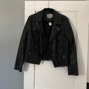 NWOT faux leather jacket